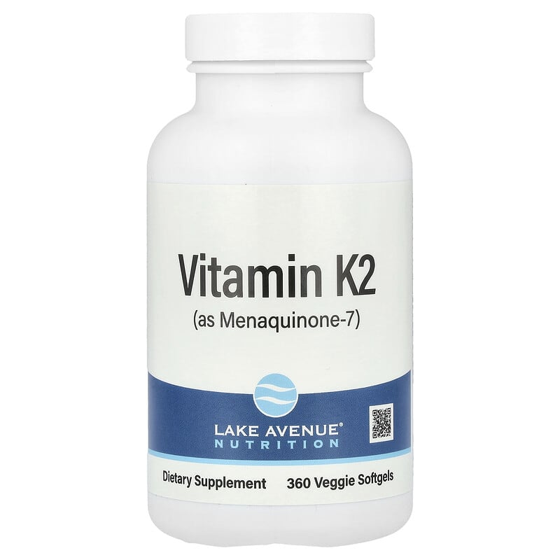 Lake Avenue Nutrition, Vitamin K2 (as Menaquinone-7), 50 mcg, 360 Veggie Softgels