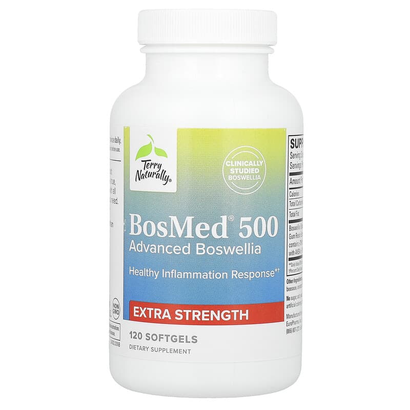 Terry Naturally, BosMed 500, Advanced Boswellia, Extra Strength, 500 mg, 120 Softgels