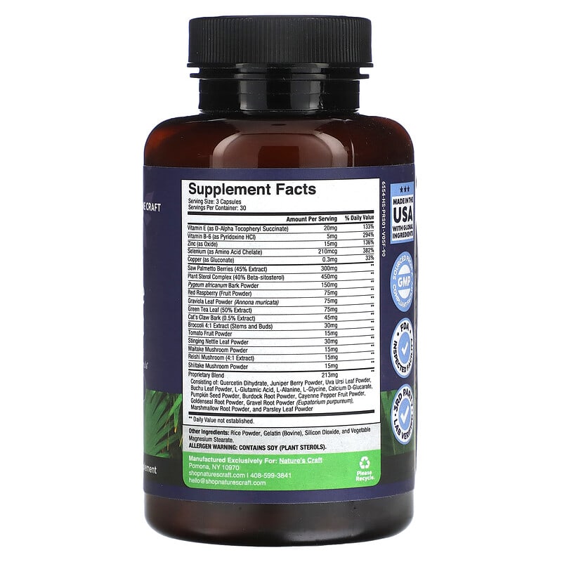 Nature's Craft, Prostate Support, 90 Capsules