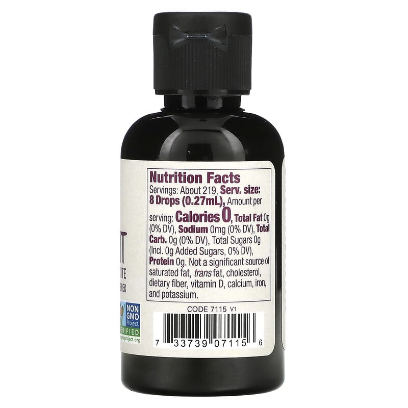 NOW Foods, Organic Monk Fruit, Liquid Sweetener, 2 fl oz (59 ml)
