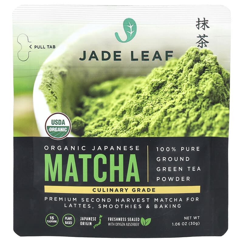 Jade Leaf Matcha, Organic Japanese Matcha, 1.06 oz (30 g)
