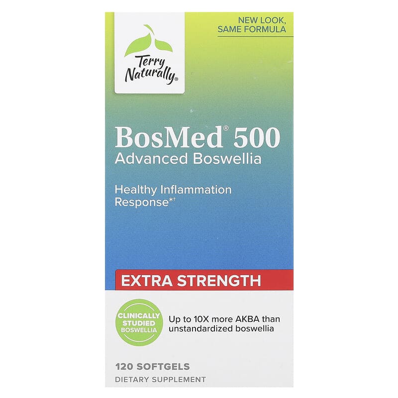 Terry Naturally, BosMed 500, Advanced Boswellia, Extra Strength, 500 mg, 120 Softgels
