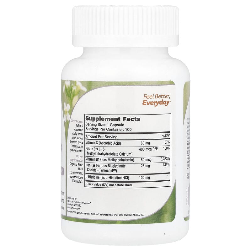 Zahler, Iron Complex, 100 Capsules