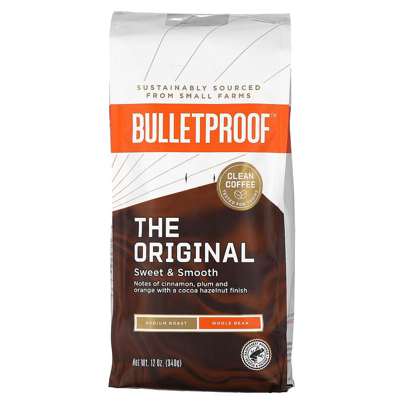 BulletProof, Coffee, The Original, Whole Bean, Medium Roast, 12 oz (340 g)