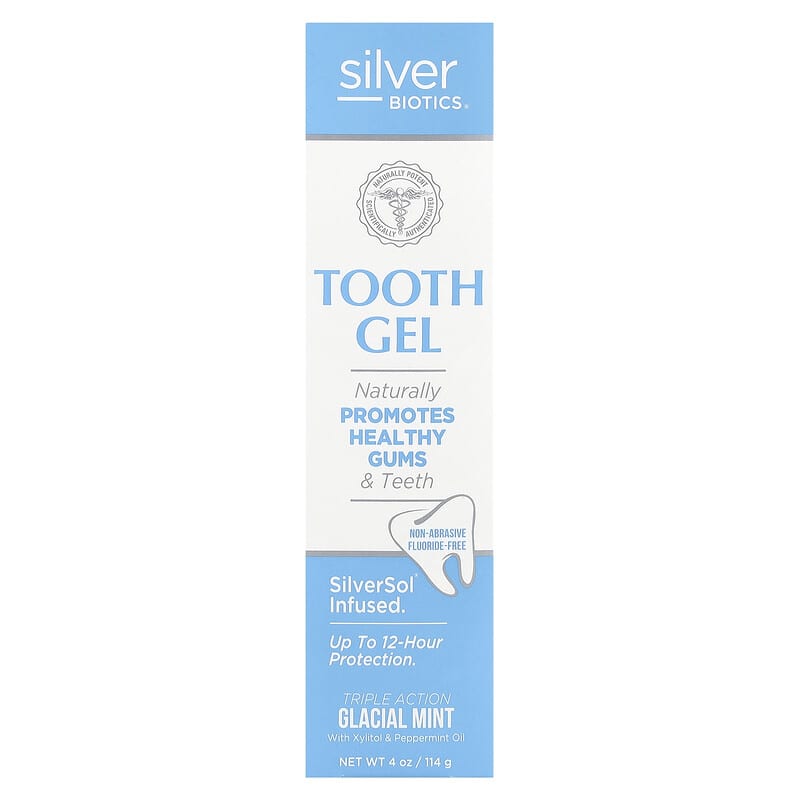 American Biotech Labs, Silver Biotics®, Tooth Gel, Glacial Mint, 4 oz (114 g)