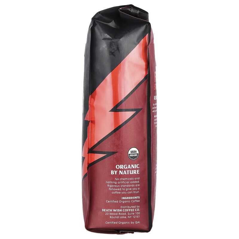 Death Wish Coffee, Ground, Dark Roast, 16 oz (454 g)