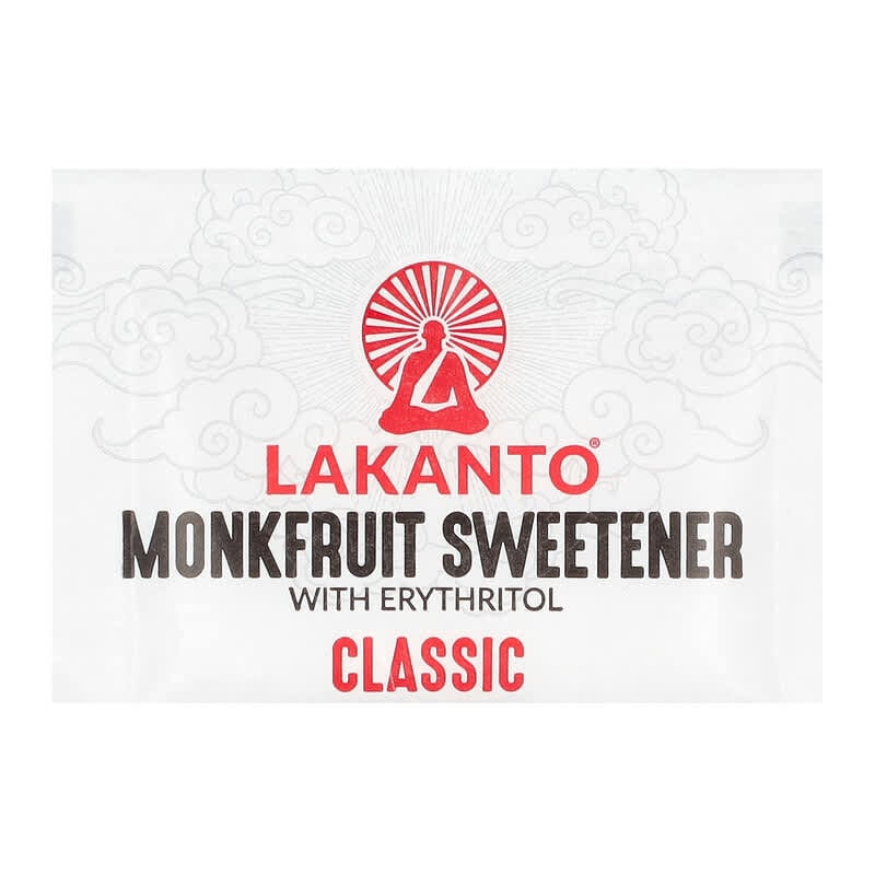 Lakanto, Monkfruit Sweetener with Erythritol, Classic, 30 Packets, 3.17 oz (90 g)