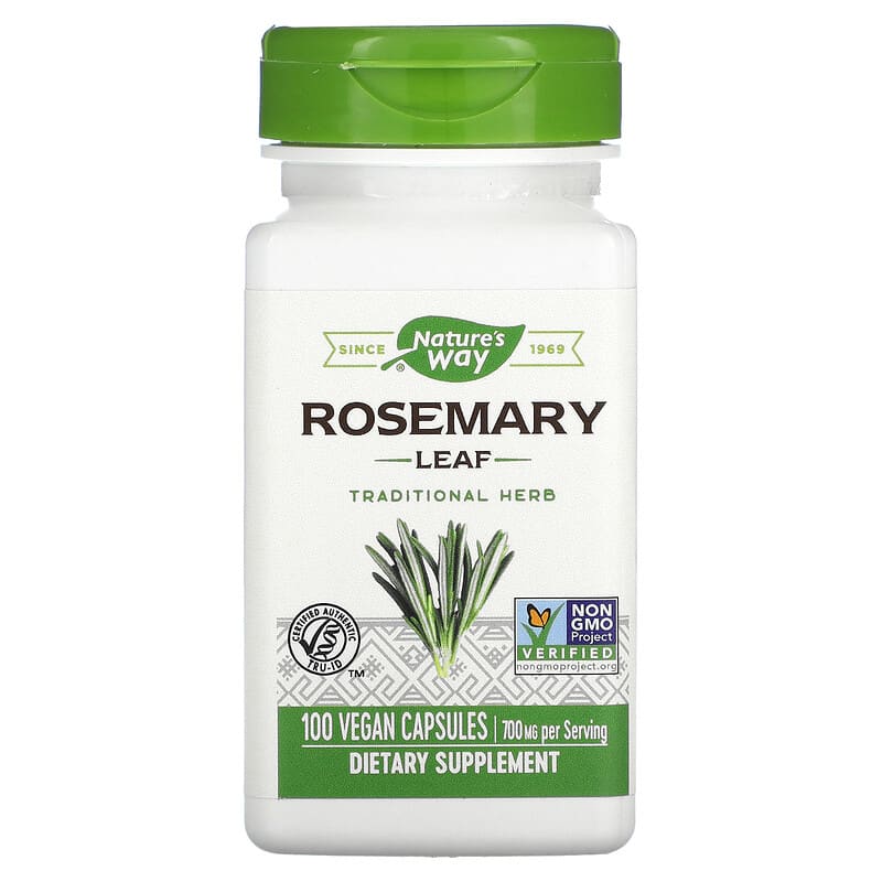 Nature's Way, Rosemary Leaf, 700 mg, 100 Vegan Capsules (350 mg per Capsule)