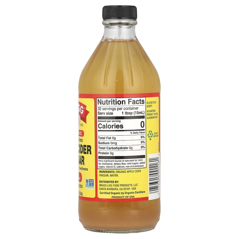 Bragg, Organic Apple Cider Vinegar with The 'Mother', 16 fl oz (473 ml)