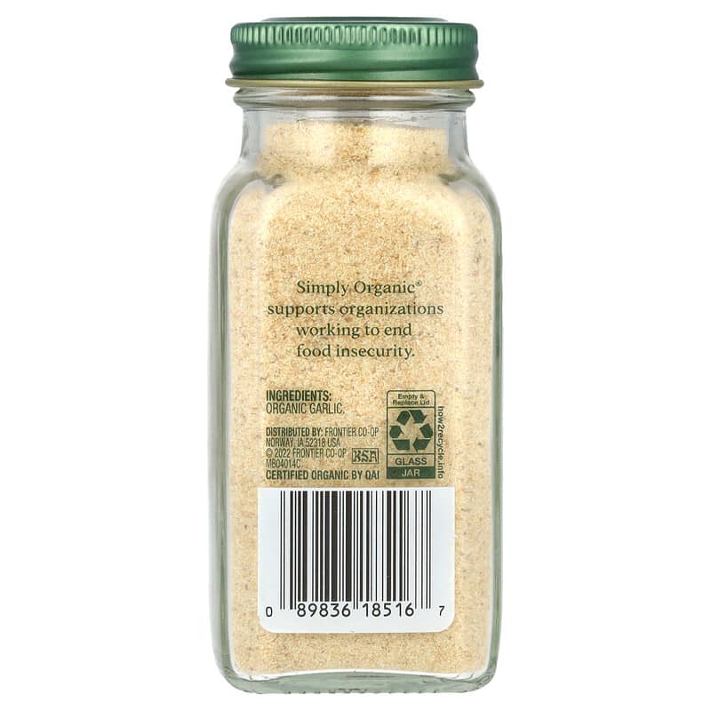 Simply Organic, Garlic Powder, 3.64 oz (103 g)