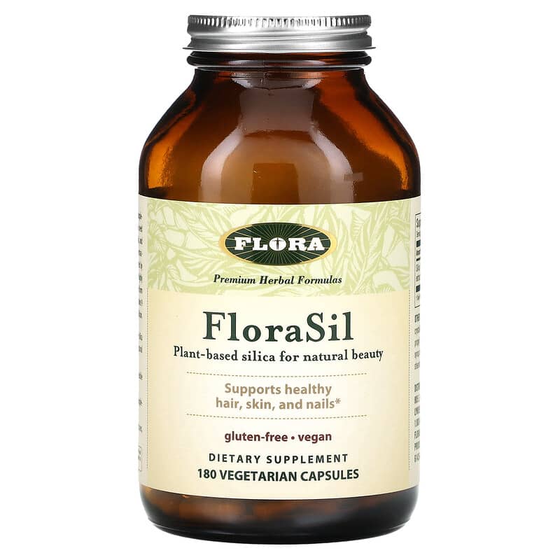 Flora, FloraSil, 9 mg, 180 Vegetarian Capsules