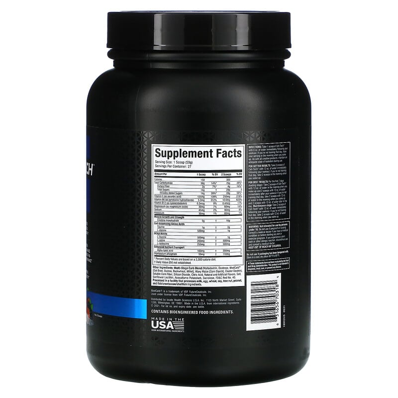 MuscleTech, Cell-Tech™ Creatine, Fruit Punch, 3 lbs (1.36 kg)