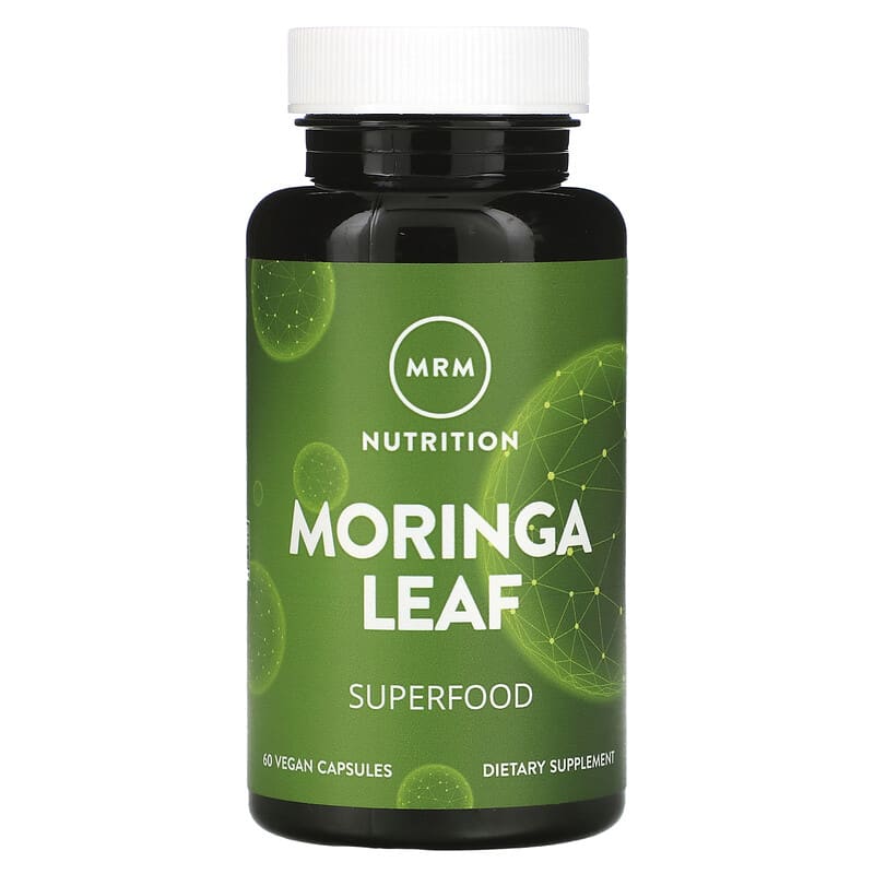 MRM Nutrition, Moringa Leaf, 60 Vegan Capsules (600 mg per Capsule)