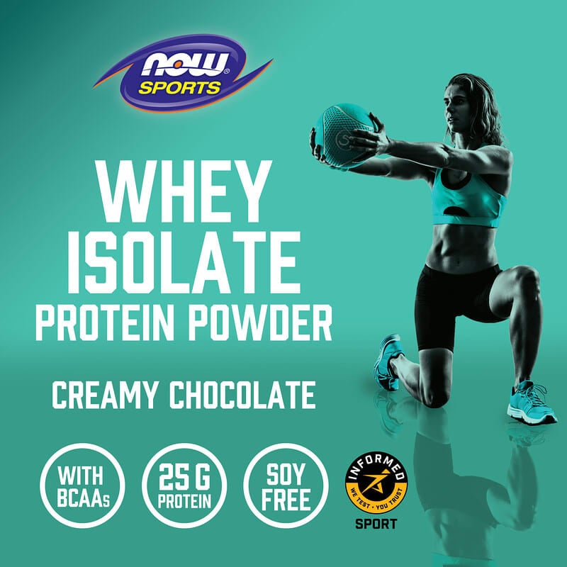 NOW Foods, Sports, Whey Protein Isolate, Creamy Chocolate, 1.8 lbs (816 g)