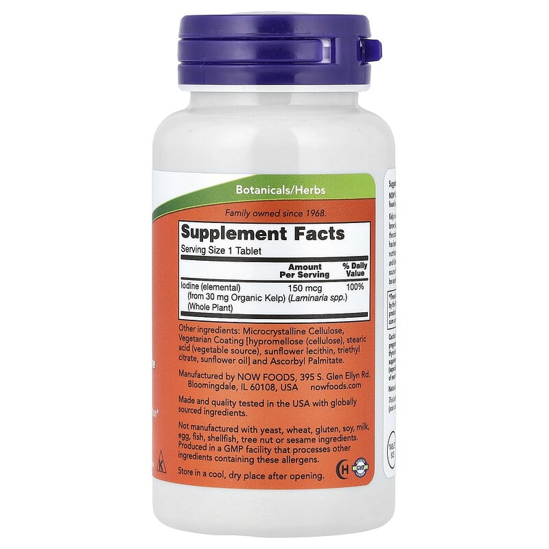 NOW Foods, Kelp, 150 mcg, 200 Tablets