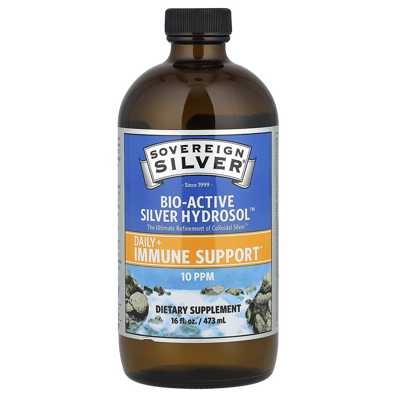 Sovereign Silver, Bio-Active Silver Hydrosol™, 10 ppm, 16 fl oz (473 ml)
