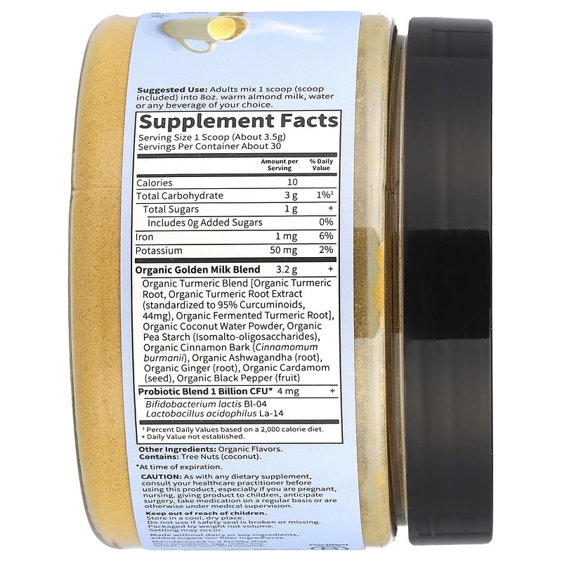 Garden of Life, Organics, Golden Milk, Recovery & Nourishment, 3.70 oz (105 g)