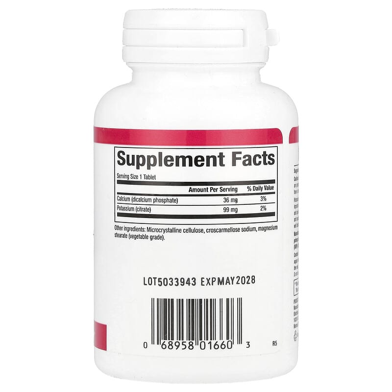 Natural Factors, Potassium Citrate, 99 mg, 90 Tablets