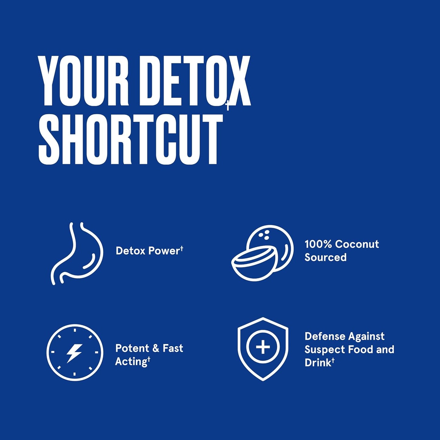 Bulletproof Activated Coconut Charcoal for Detox, Heartburn and Gas Relief,1000mg, 90 Capsules