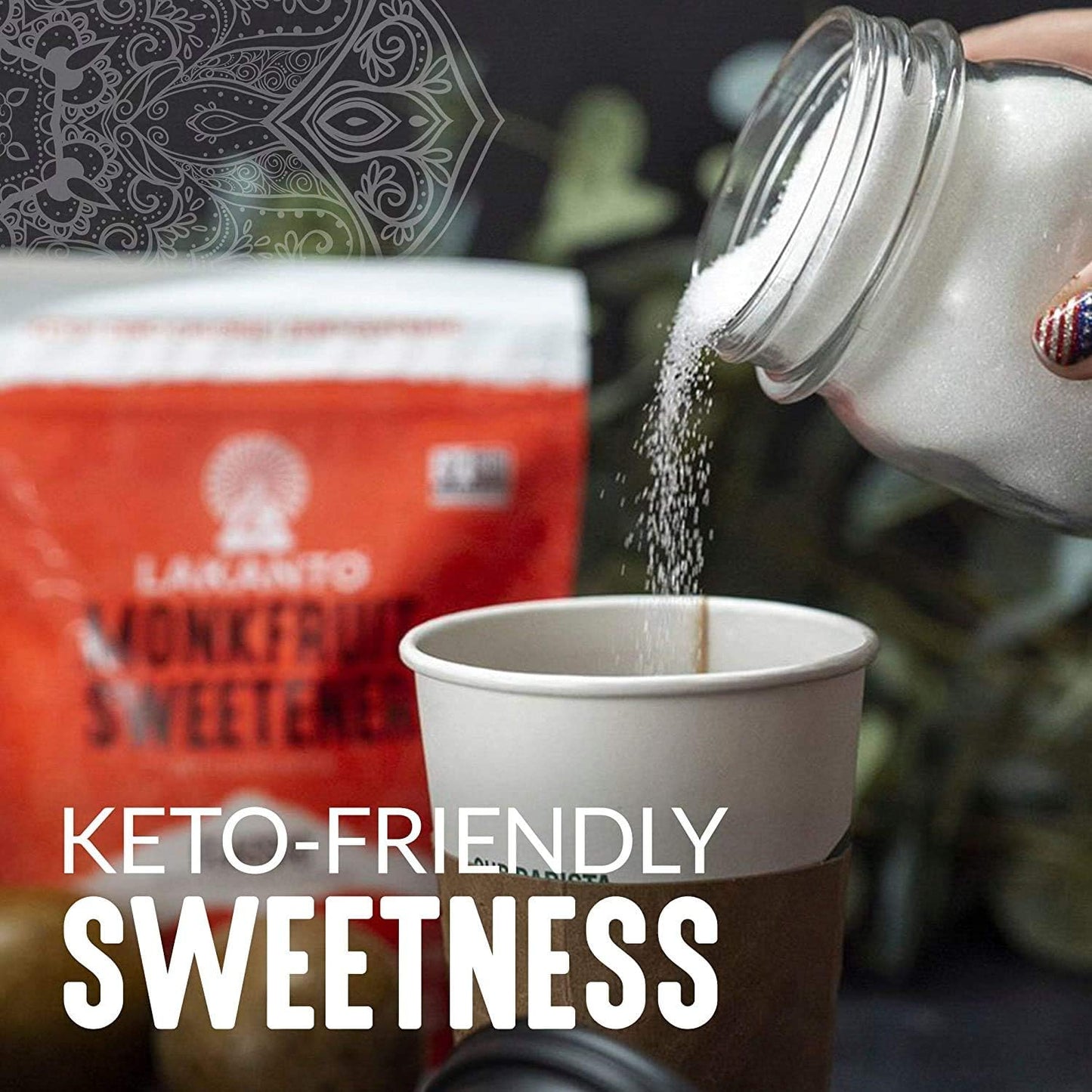 Lakanto Classic Monk Fruit Sweetener - White Sugar Substitute, Zero Calorie, Keto Diet Friendly, Net Carbs, Glycemic, Replacement (Classic 800gram)
