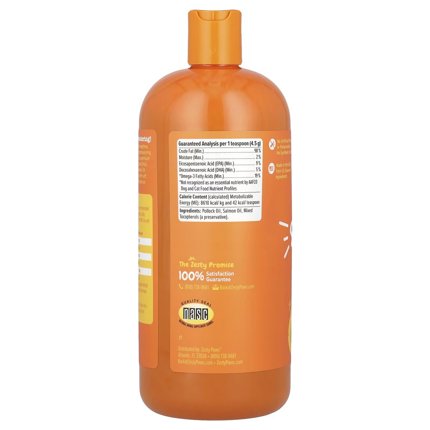 Zesty Paws, Wild Alaskan Salmon Oil 32 fl oz (946 ml)