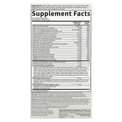 Garden of Life, Vitamin Code®, Whole Food Multivitamin, Women, 240 Vegetarian Capsules