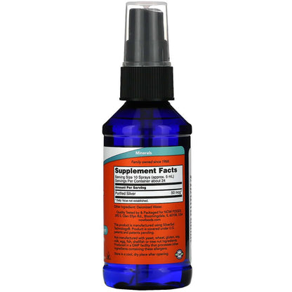 NOW Foods, Silver Sol, 50 mcg, 4 fl oz (118 ml)