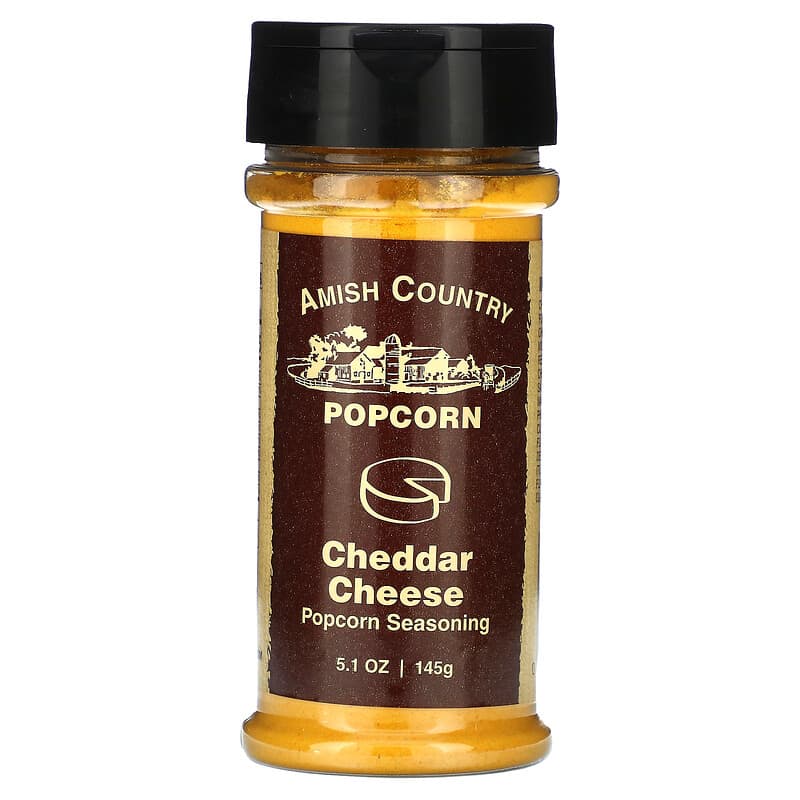 Amish Country Popcorn, Popcorn Seasoning, Cheddar Cheese , 5.1 oz (145 g)