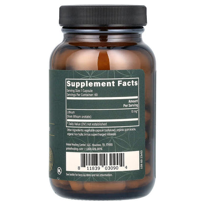 Global Healing, Lithium Orotate, 10 mg, 60 Capsules