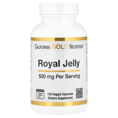 California Gold Nutrition, Royal Jelly, 500 mg, 120 Veggie Capsules