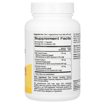 Super Nutrition, Milk Thistle Plus, 175 mg, 120 Veggie Capsules