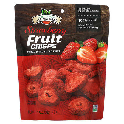 Brothers-ALL-Natural Freeze Dried Strawberry Pouch, 1 Oz