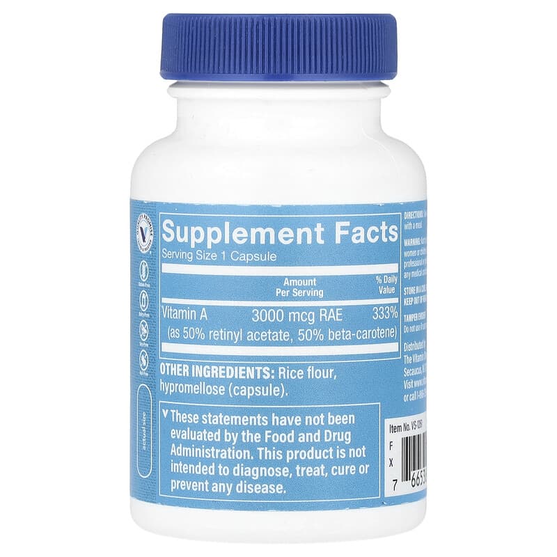 The Vitamin Shoppe, Dry A, 3,000 mcg (10,000 IU), 100 Capsules