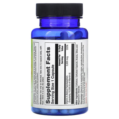 Nature's Life, Vitamin A, 3,000 mcg (10,000 IU), 100 Capsules