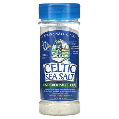 Celtic Sea Salt, Fine Ground, Vital Mineral Blend, 8 oz (227 g) Celtic Sea Salt