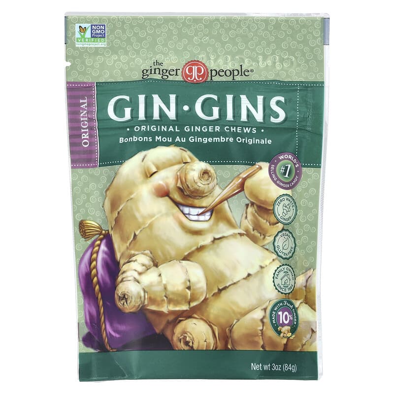 The Ginger People, Gin Gins®, Ginger Chews, Original , 3 oz (84 g)