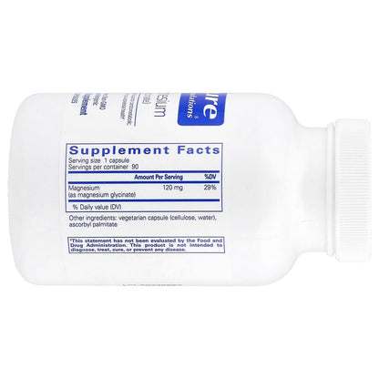 Pure Encapsulations, Magnesium (Glycinate), 120 mg, 90 Capsules