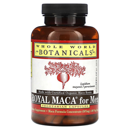 Whole World Botanicals, Royal Maca for Men, 507 mg, 180 Veg Caps (253 mg per Capsule)