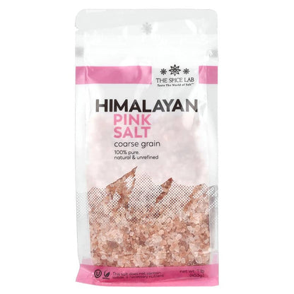 The Spice Lab, Himalayan Pink Salt, Coarse Grain, 1 lb (453 g)