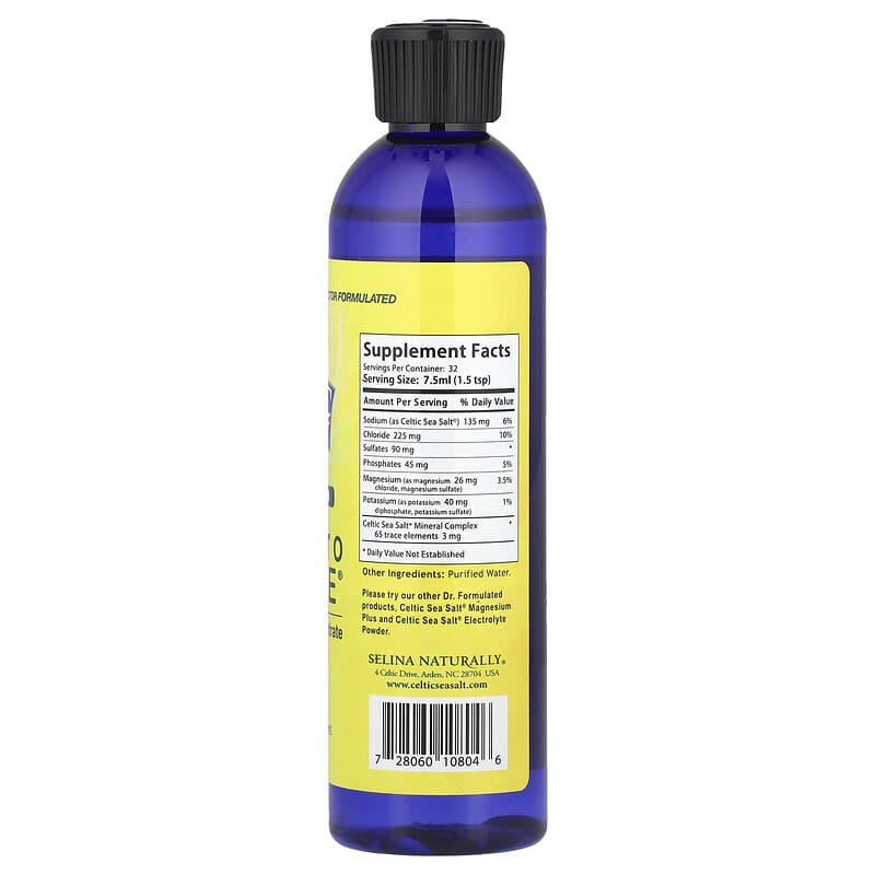 Celtic Sea Salt, Electro Lyve®, Electrolyte Concentrate, Unflavored , 8 oz (236 ml)