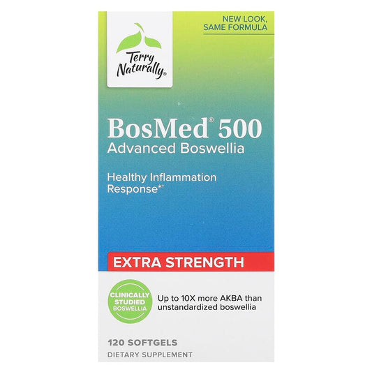 Terry Naturally, BosMed 500, Advanced Boswellia, Extra Strength, 500 mg, 120 Softgels