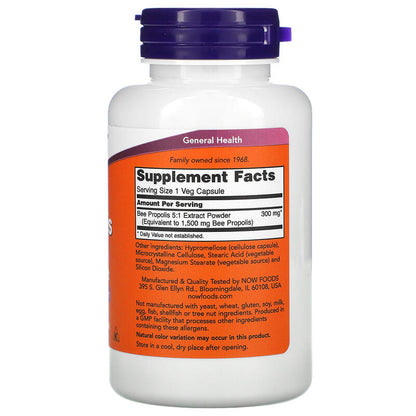 NOW Foods, Propolis 1500, 300 mg, 100 Veg Capsules