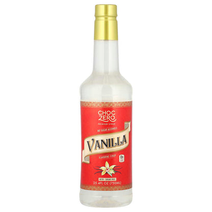 ChocZero, Premium Syrup, Vanilla, Sugar Free, 25.4 fl oz (750 ml)