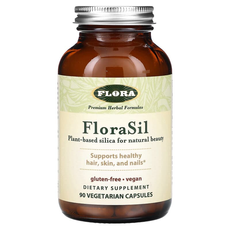 Flora, FloraSil, 9 mg, 90 Vegetarian Capsules