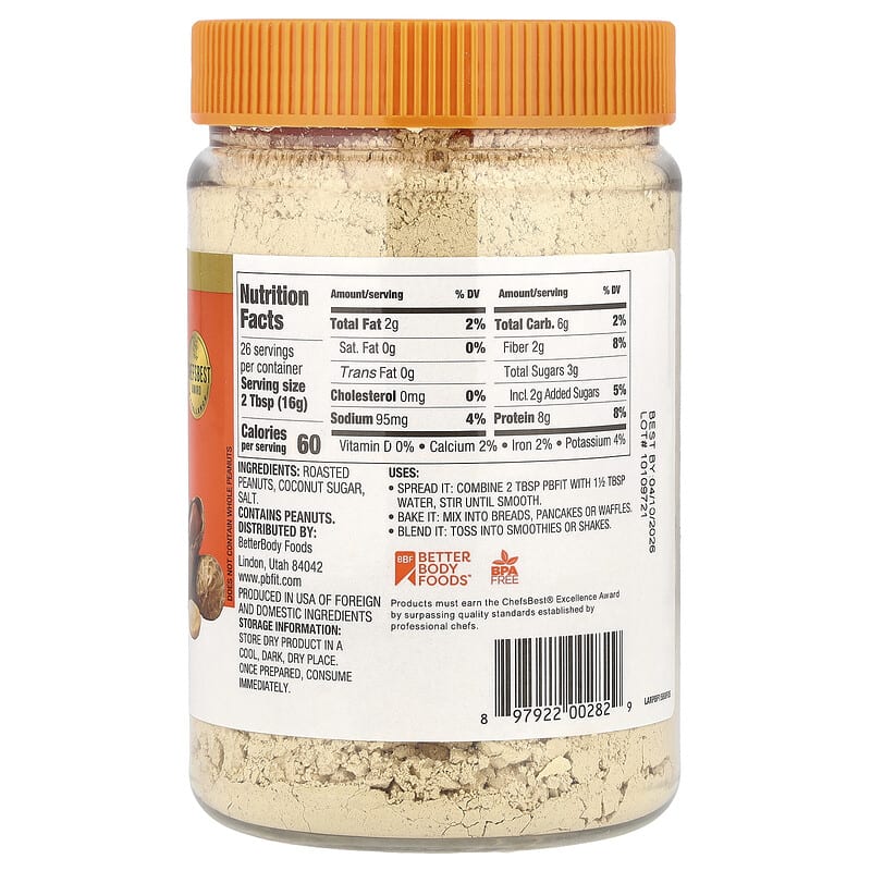 Pbfit Peanut Butter Powder Orignal 425 g 15 oz Orignal