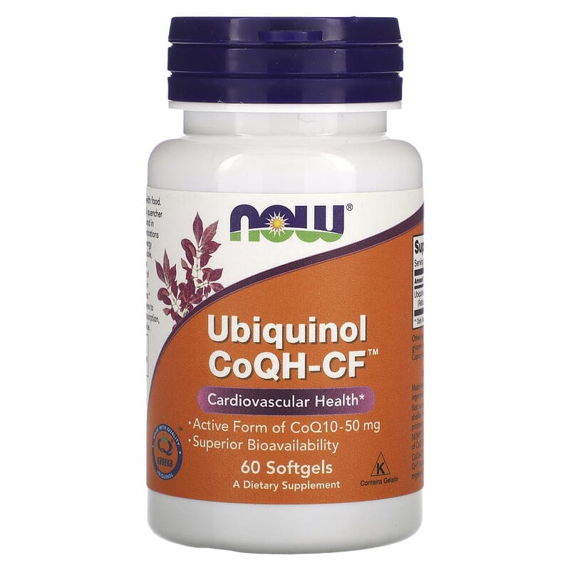 NOW Foods, Ubiquinol CoQH-CF, 50 mg, 60 Softgels