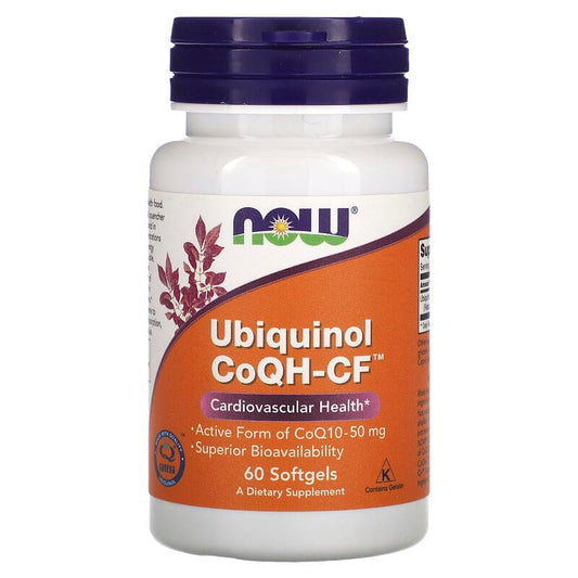 NOW Foods, Ubiquinol CoQH-CF, 50 mg, 60 Softgels