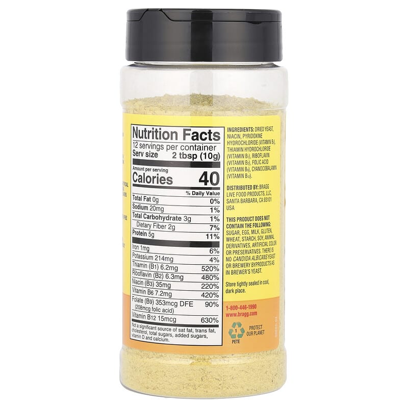 Bragg, Nutritional Yeast, 4.5 oz (127 g)