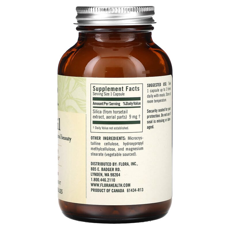 Flora, FloraSil, 9 mg, 90 Vegetarian Capsules