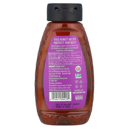 Wholesome Sweeteners, Raw + Unfiltered Organic Honey, 16 oz (454 g)